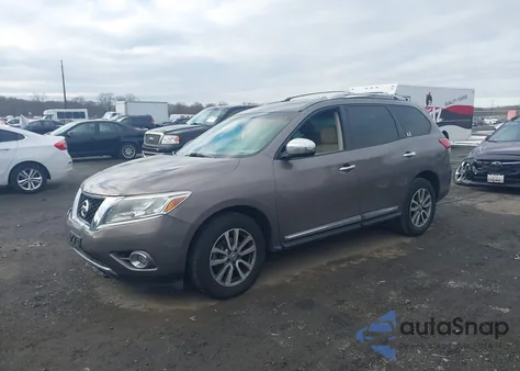 2014 Nissan Pathfinder Sl z USA, uszkodzony, nr VIN 5N1AR2MM4EC629216